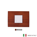 Vimar Arke Wood 1 Gang Switch - Cherry Wood - 16A - PHOTO 3