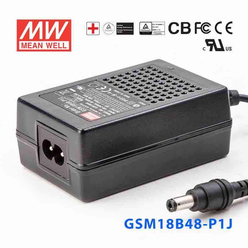 Mean Well GSM18B48-P1J Power Supply 18W 48V 375mA