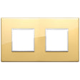 Vimar Eikon Evo Plate 4M (2+2) 71MM Aluminium Polished Gold