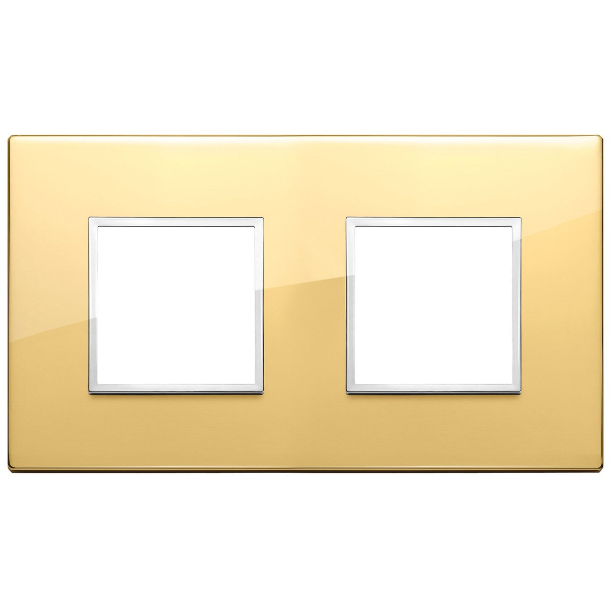 Vimar Eikon Evo Plate 4M (2+2) 71MM Aluminium Polished Gold