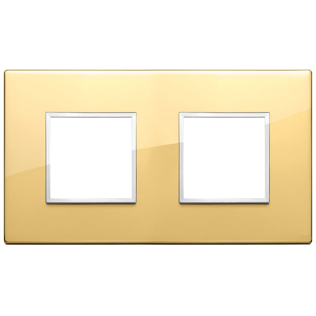 Vimar Eikon Evo Plate 4M (2+2) 71MM Aluminium Polished Gold