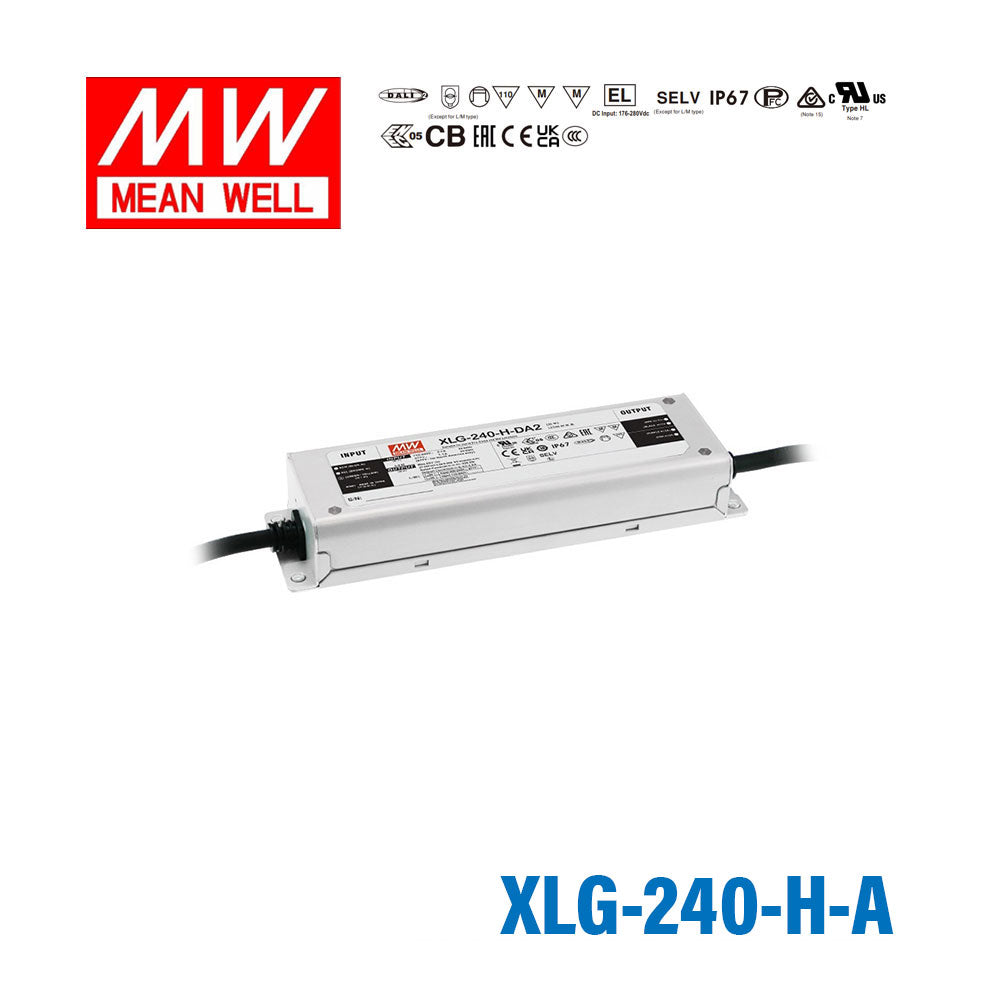 Mean Well XLG-240-H-A Power Supply 240W 1400mA - Adjustable