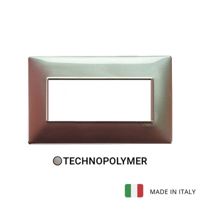 Vimar Plana Plate 5M BS Technopolymer Iridescent Brown