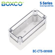 Boxco S-Series 80x160x85mm Plastic Enclosure, IP67, IK08, PC, Transparent Cover, Screw Type