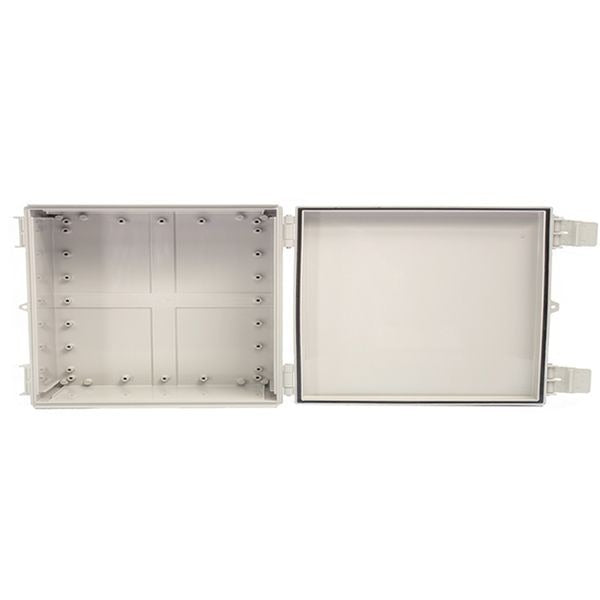 Boxco Q-Series 160×210×100mm Plastic Enclosure, IP67, IK08, PC, Grey Cover, Plastic Hinge and Latch Type - PHOTO 10