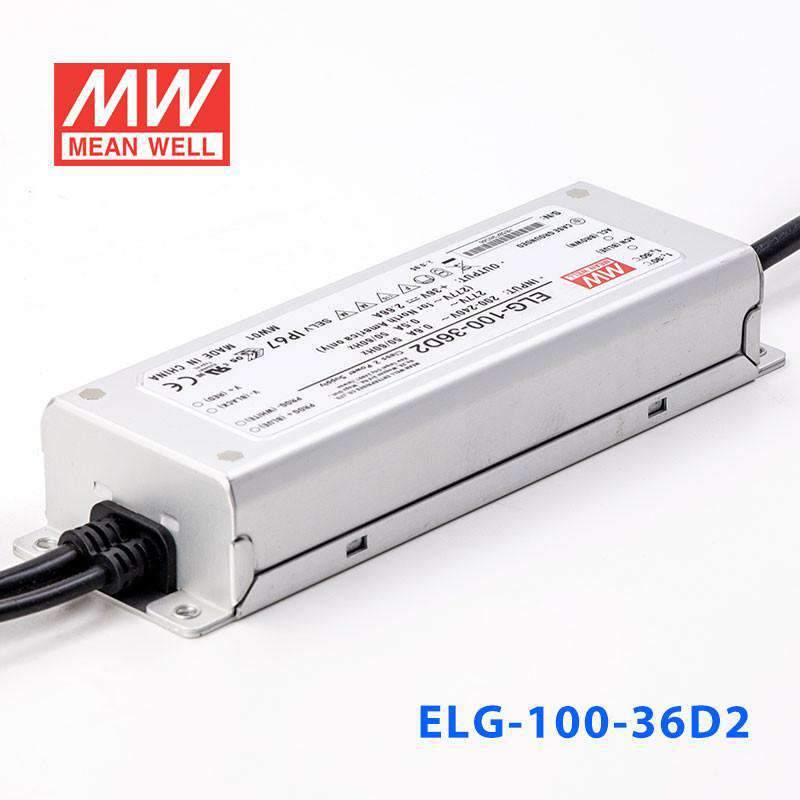 Mean Well ELG-100-36D2 AC-DC Single output LED Driver Mix Mode (CV+CC) with PFC 2.66A - PHOTO 3