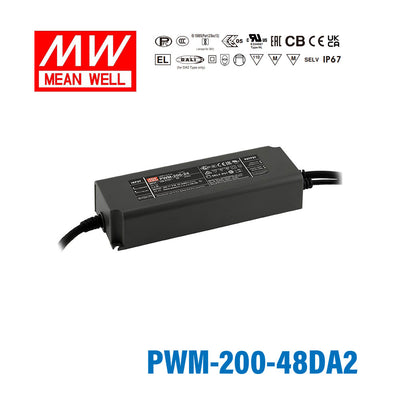 Mean Well PWM-200-48DA2 Power Supply 200W 48V DALI2 4.17A