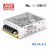 Mean Well RS-75-3.3 Power Supply 75W 3.3V 15A