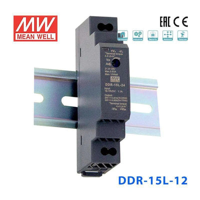 Mean Well DDR-15L-12 DC-DC Converter - 15W - 18~75V in 12V out 1.25A