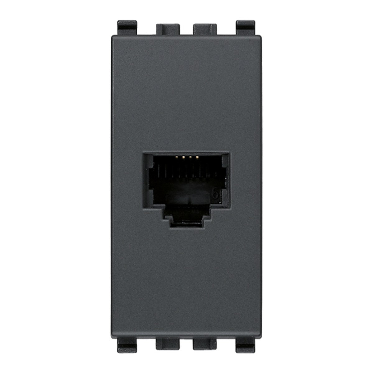 Eikon RJ11 Phone Jack 6/4 Grey