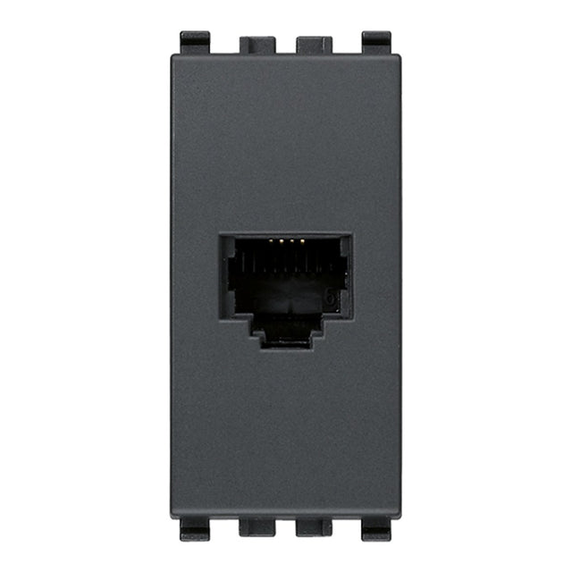 Eikon RJ11 Phone Jack 6/4 Grey