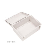 Boxco P-Series 250x350x180mm Plastic Enclosure, IP67, IK08, PC, Grey Cover, Molded Hinge and Latch Type - PHOTO 3