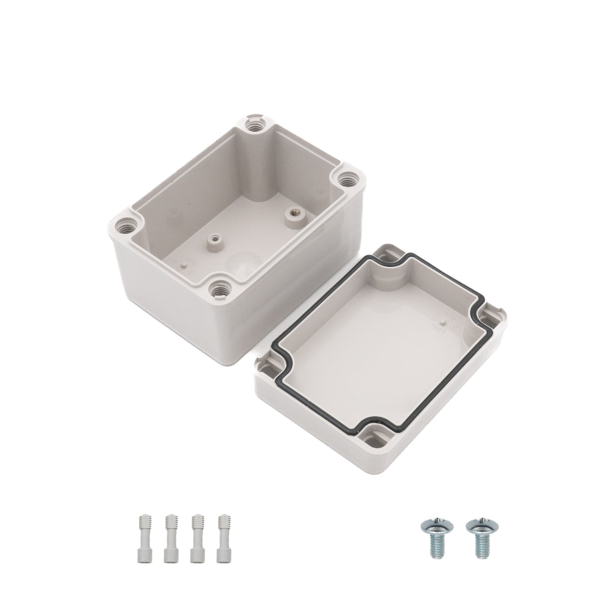 Boxco S-Series 80×110×70mm Plastic Enclosure, IP67, IK08, PC, Grey Cover, Screw Type - PHOTO 3