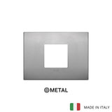 Vimar Arke Classic Plate 2centrM Aluminium Lava