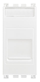 Arke RJ45 Cat 6 UTP Outlet Cover White