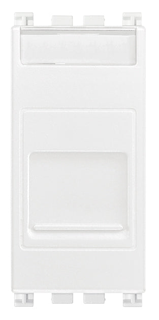 Arke RJ45 Cat 6 UTP Outlet Cover White