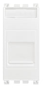 Arke RJ45 Cat 6 UTP Outlet Cover White