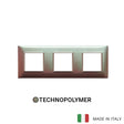 Vimar Plana Plate 6M(2+2+2) 71mm Technopolymer Iridescent Brown