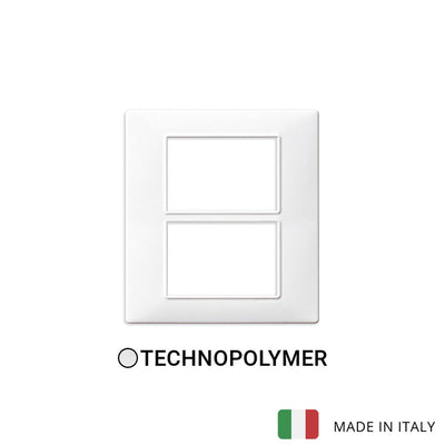 Vimar Plana Plate 6(3+3)M Technopolymer White