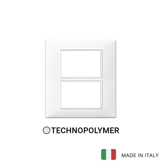Vimar Plana Plate 6(3+3)M Technopolymer White