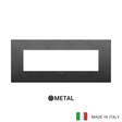 Vimar Arke Classic Plate 7M Metal Matt Graphite