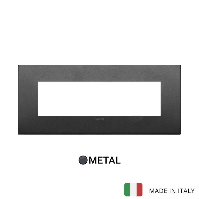 Vimar Arke Classic Plate 7M Metal Matt Graphite
