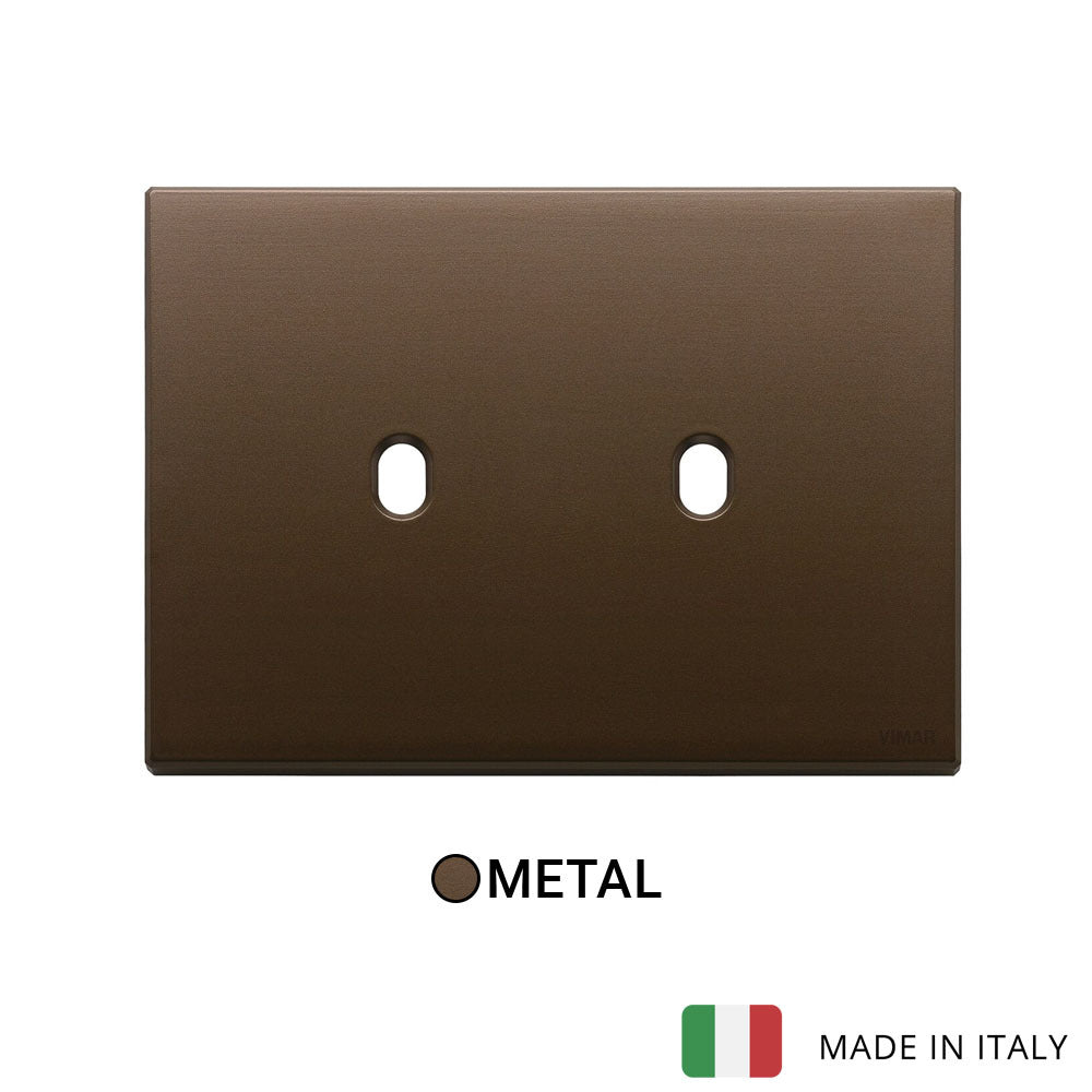 Vimar Eikon Plate 3Mx2 Vintage Brushed Dark Bronze
