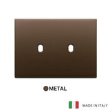 Vimar Eikon Plate 3Mx2 Vintage Brushed Dark Bronze