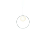 Pablo Pendant Bola Halo 12" Chrome
