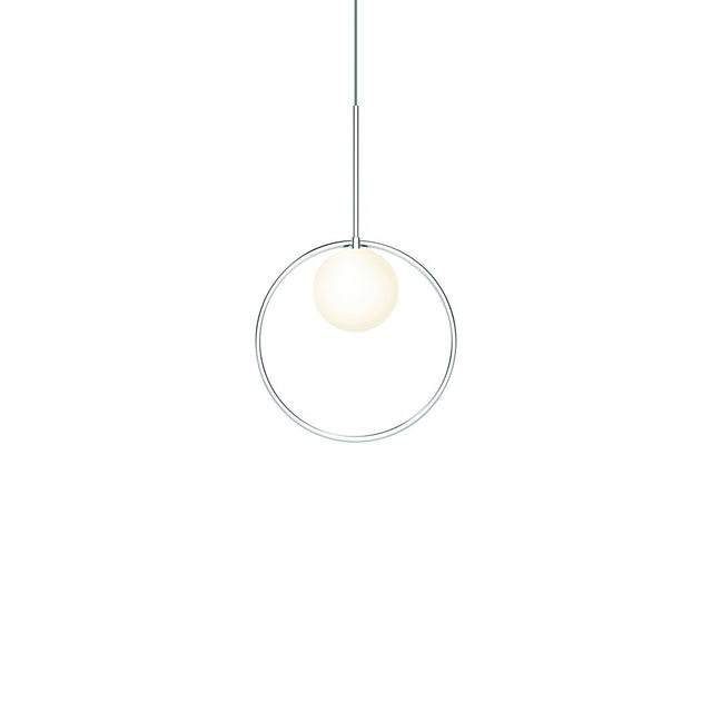 Pablo Pendant Bola Halo 12" Chrome