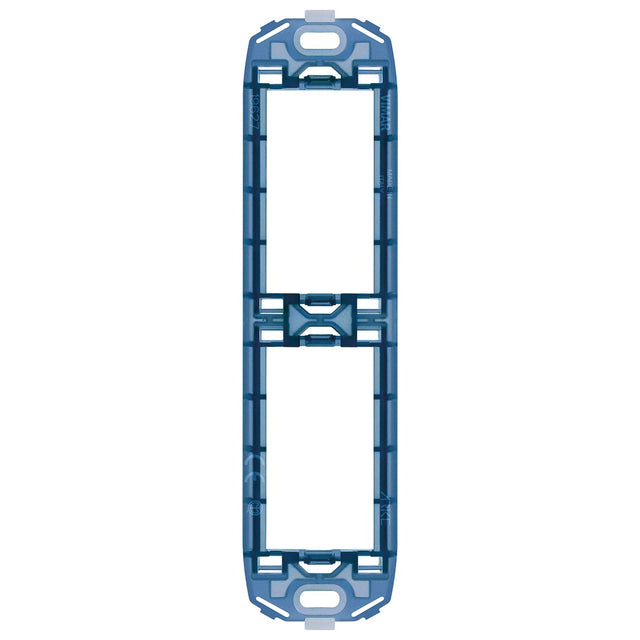 Vimar VM-19627 Frame 2M for Panel Mounting with Screws Blue