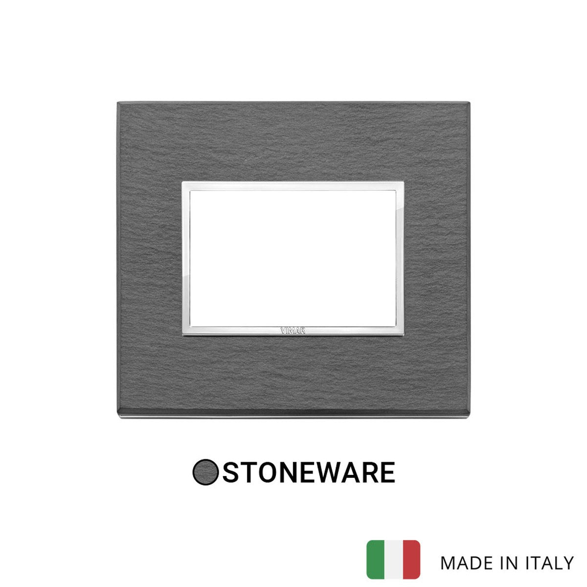 Vimar Eikon Evo Plate 3M Stone Natural Split Slate