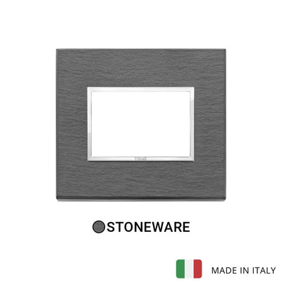 Vimar Eikon Evo Plate 3M Stone Natural Split Slate