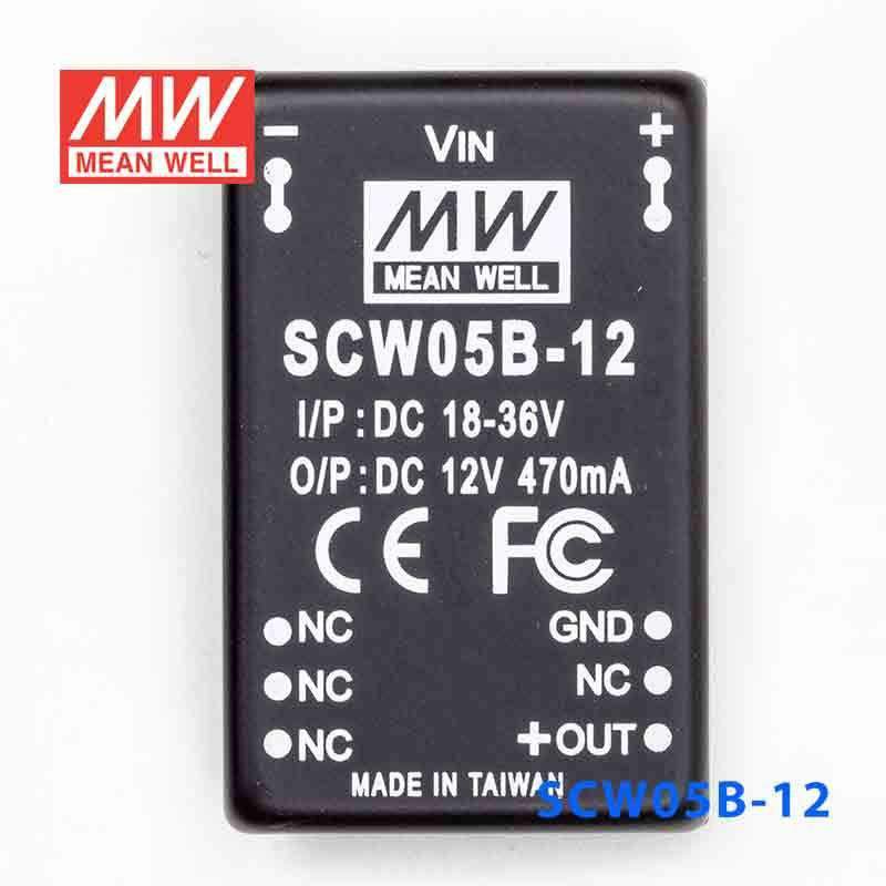 Mean Well SCW05B-12 DC-DC Converter - 5W 18~36V DC in 12V out 470mA - PHOTO 2