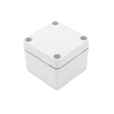 Boxco S-Series 80x80x60mm Plastic Enclosure, IP67, IK08, PC, Grey Cover, Screw Type - PHOTO 1