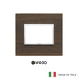 Vimar Eikon Evo Plate 3M Wood Wenge