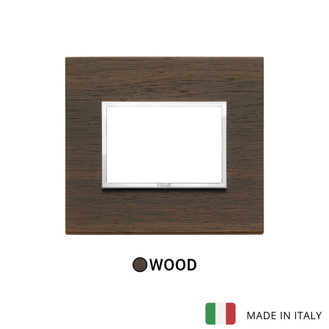 Vimar Eikon Evo Plate 3M Wood Wenge