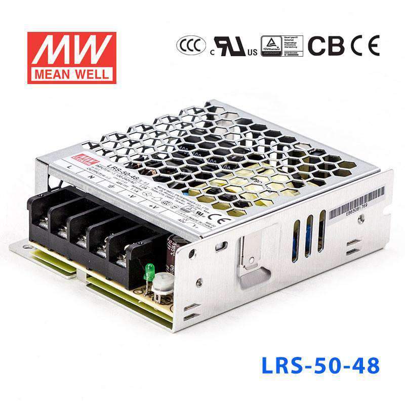 Mean Well LRS-50-48 Power Supply 50W 48V 1.1A