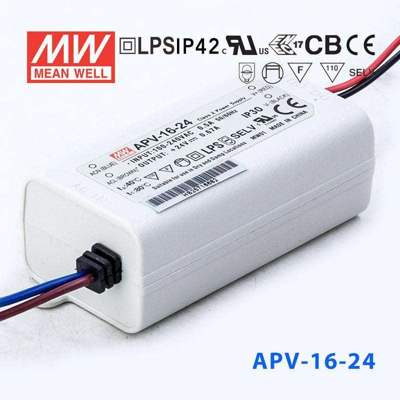Mean Well APV-16-24 Power Supply 16W 24V 670mA