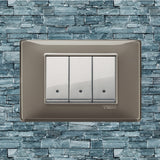 Vimar Plana Plastic 3 Gang Switch - Reflex Ash - 16A - PHOTO 17