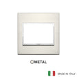 Vimar Eikon Evo Plate 3M Aluminium Titanium - British Standard