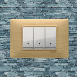 Vimar Plana Wood 3 Gang Switch - Wood Maple - 16A - PHOTO 7