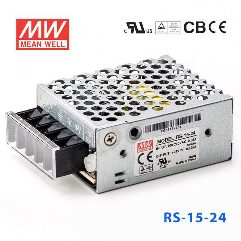 Mean Well RS-15-24 Power Supply 15W 24V 625mA