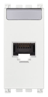Arke RJ45 Cat 6 Netsafe UTP Outlet White