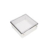 Boxco P-Series 350x350x150mm Plastic Enclosure, IP67, IK08, ABS, Transparent Cover, Molded Hinge and Latch Type - PHOTO 1