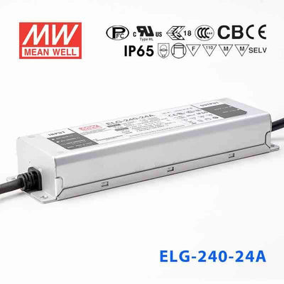 Mean Well ELG-240-24A Power Supply 240W 24V - Adjustable 10A