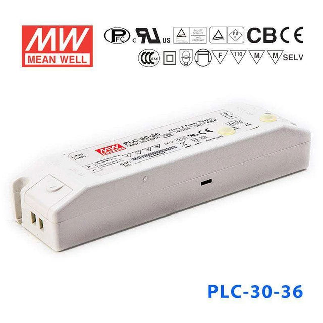 Mean Well PLC-30-36 Power Supply 30W 36V - PFC 840mA