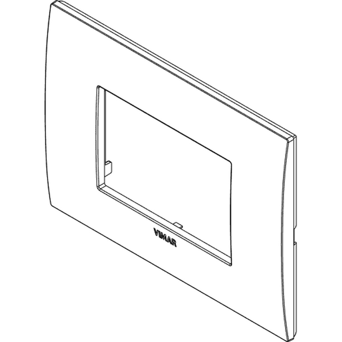 Vimar Arke Classic Plate 3M Technopolymer White - PHOTO 1