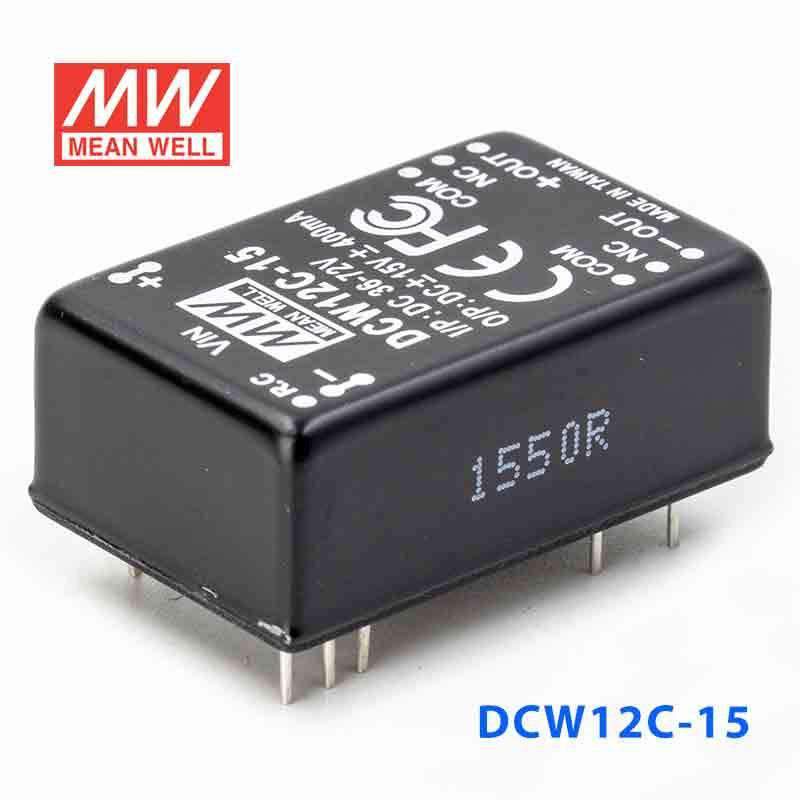 Mean Well DCW12C-15 DC-DC Converter - 12W - 36~72V in ±15V out - PHOTO 1
