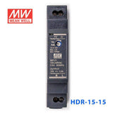Mean Well HDR-15-15 Ultra Slim Step Shape Power Supply 15W 15V 1A - DIN Rail - PHOTO 1